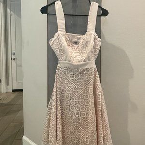 BCBGMaxAzria pastel cream dress mini size 0